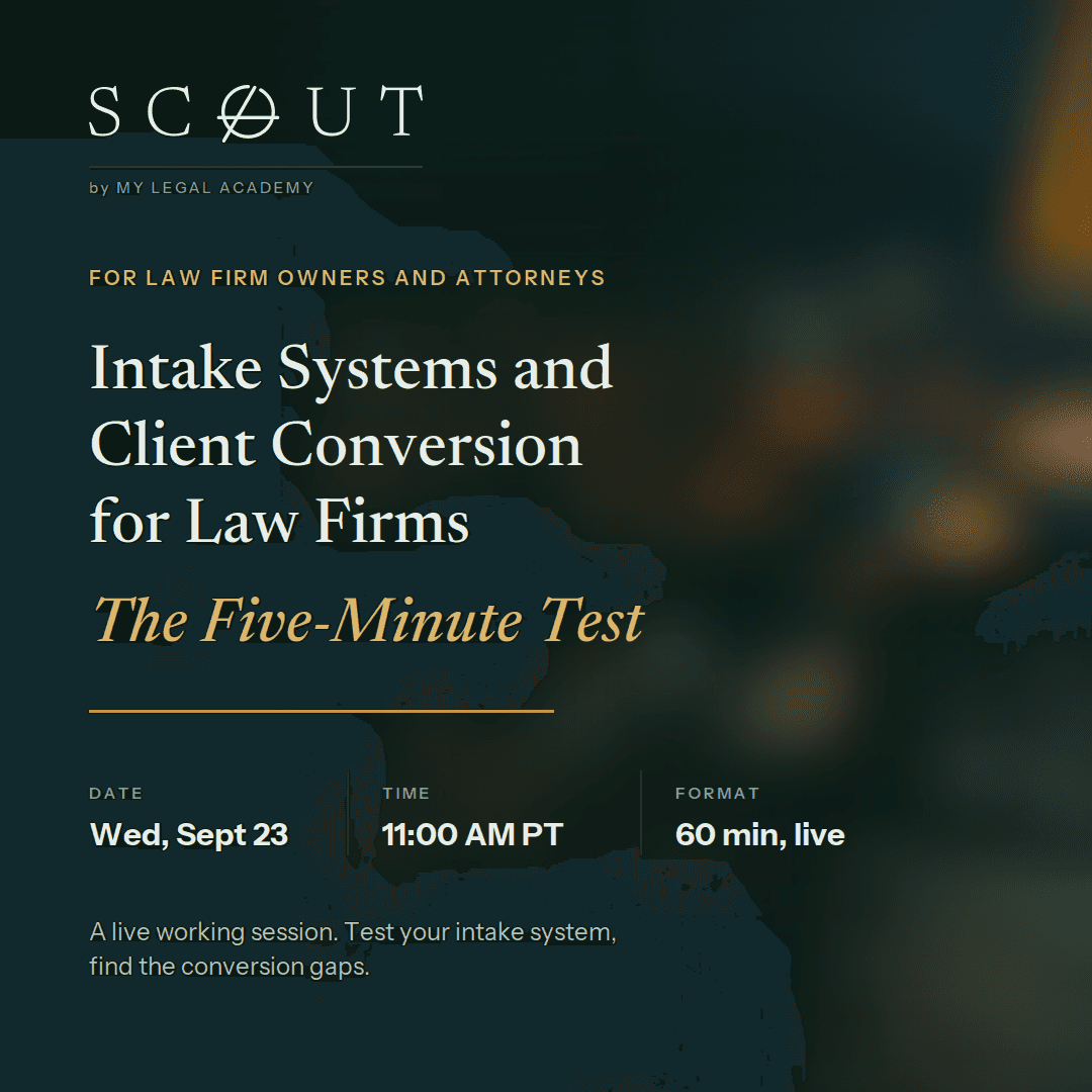 Intake Systems and Matter Acceptance for Law Firms: The Five-Minute Test