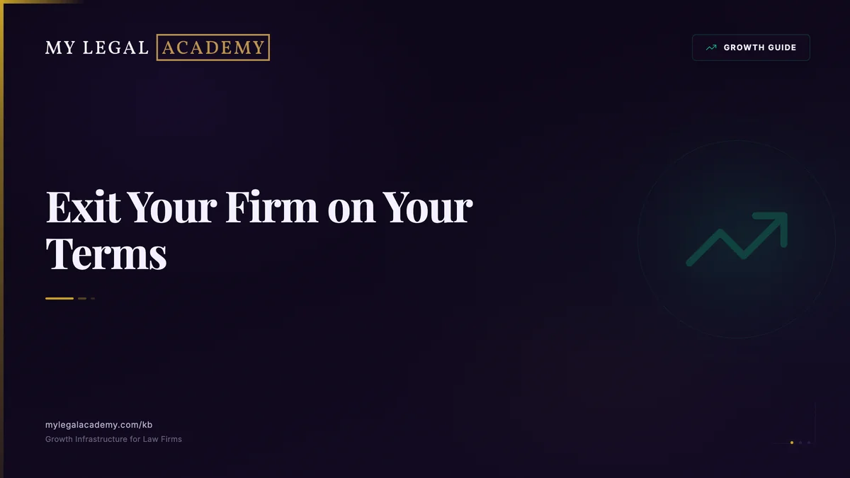 Legal Successions Law Firm Succession Planning: The 5-Year Countdown Most Firms Start Too ...